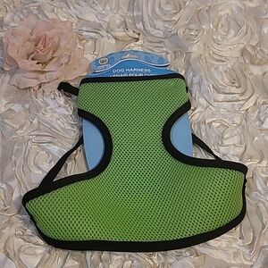 Dog Harness Green And Black Adjustable Harness - Small / Med Dog